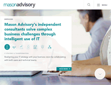 Tablet Screenshot of masonadvisory.com